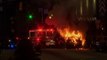 Police vehicle engulfed by flames as anti-cop protests flare up in Atlanta