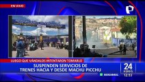 Cusco: Suspenden servicio de trenes tras violentas manifestaciones