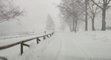 Forte nevicata in Garfagnana, strade imbiancate