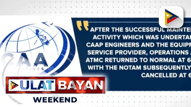 CAAP, humingi ng paumanhin sa naapektuhang flights sa NAIA dahil sa maintenance activity sa ups