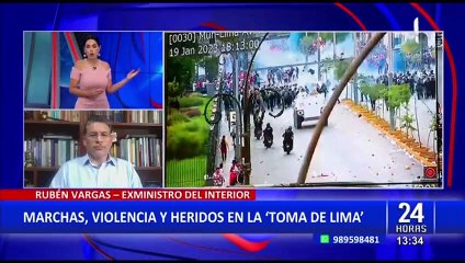 Rubén Vargas resalta el trabajo de la PNP en "Toma de Lima": "Un despliegue muy profesional"