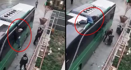 Otobüsün üstüne yatıp Yunanistan’a kaçmaya çalıştılar