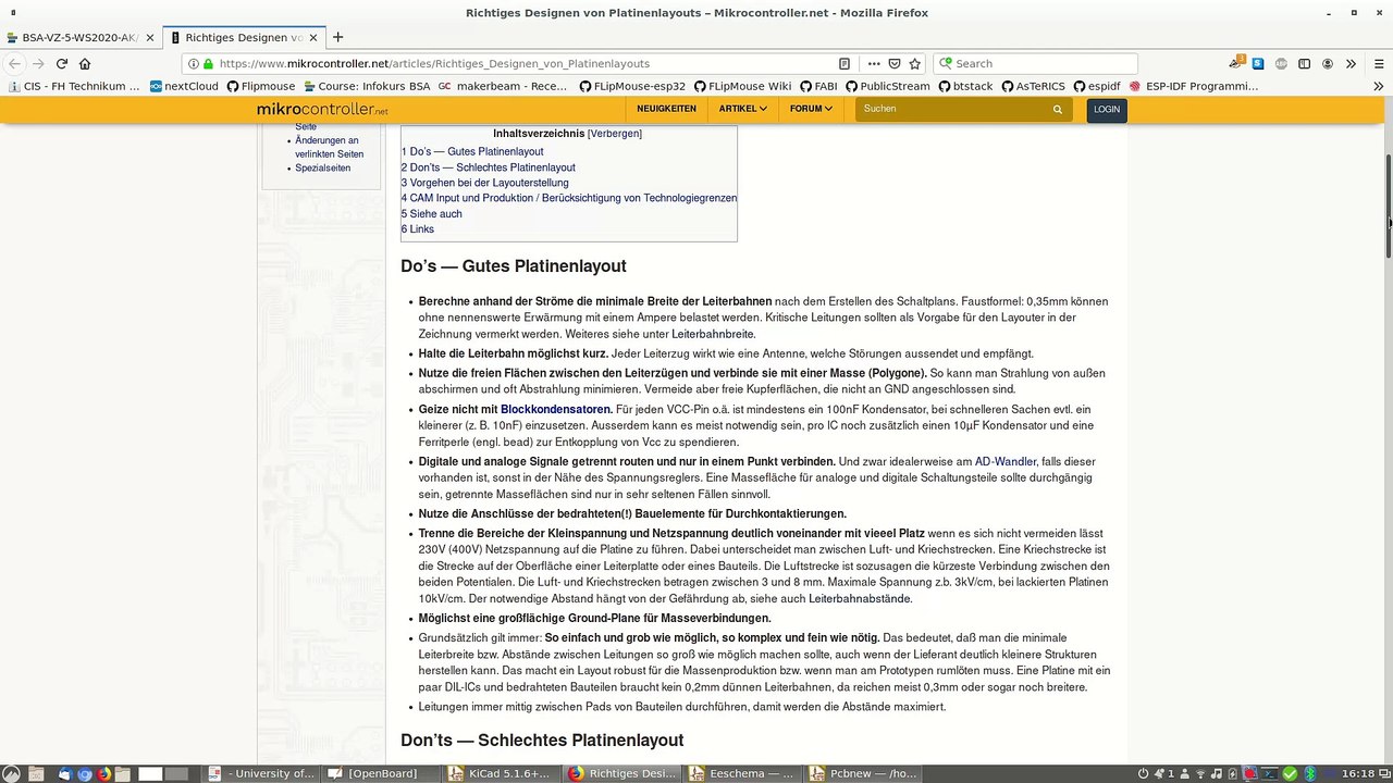 KiCAD Kurs - Video 3 - Guidlines für PCB Designs