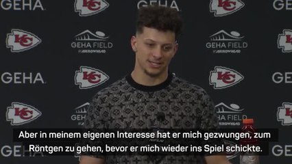 Mahomes trotz Verletzung: "Wollte zurückgehen"