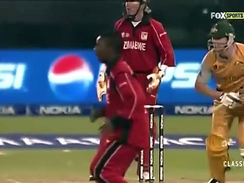 2007 T20 World Cup Australia v Zimbabwe Match 4 Group B at Cape Town Sep 12th 2007