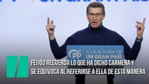 Feijóo recuerda lo que ha dicho Carmena y se equivoca al referirse a ella de esta manera