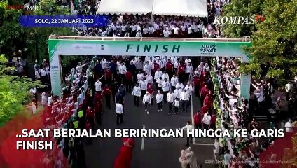 Momen Jan Ethes Temani Jokowi Saat Jalan Sehat: Ngaku Takut Barongsai