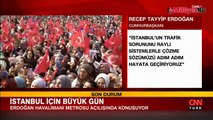 Cumhurbaşkanı Erdoğan müjdeyi verdi: Kağıthane- İstanbul Havalimanı Metrosu bir ay ücretsiz