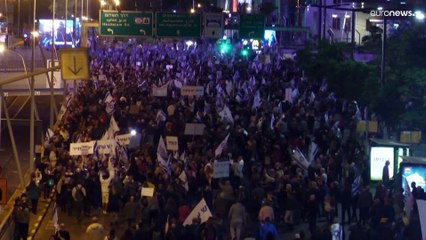 Israel demonstrations: Protesters call for an end to ruling coalition amid plans to reform judiciary
