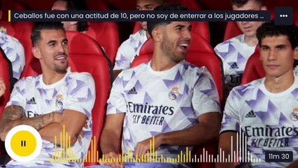 La opinión de Álvaro Benito sobre los minutos de Ceballos y Asensio