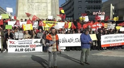 Öğretmen adayları Ankara’da eylem yaptı