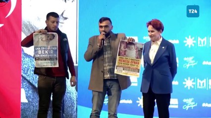 SMA'lı bebeği olan babayı sahneye çıkartan Akşener: 2 milyon doları bulamayan vermeyen bu ülke ama pudracılara para bulan da bu ülke