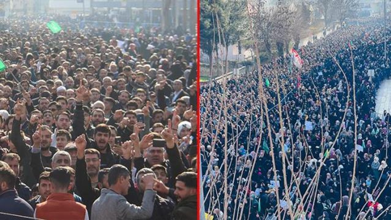 Batman'da binlerce vatandaş İsveç'te Kur'an-ı Kerim'in yakılmasını protesto etti