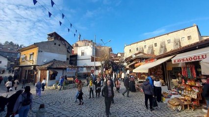 Yarıyıl tatilini tarihi ve doğal güzellikler içinde geçirmek isteyenler Safranbolu'yu tercih ediyor