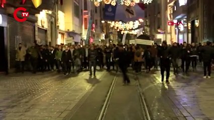 TÜGVA'dan Taksim'de 'tekbirli' yürüyüş