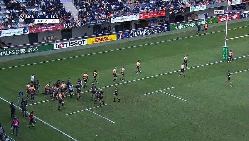 Résumé : Montpellier proche d'une remontada face aux London Irish