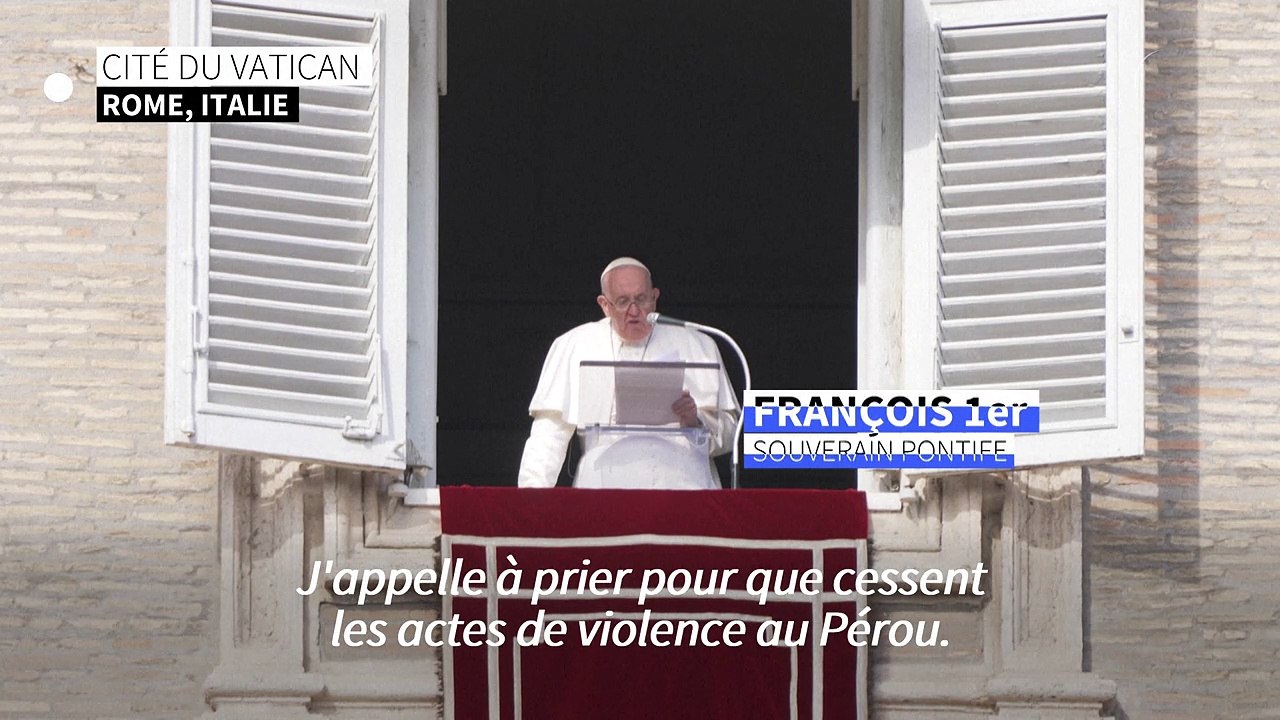 Le pape François appelle au dialogue contre la violence au Pérou