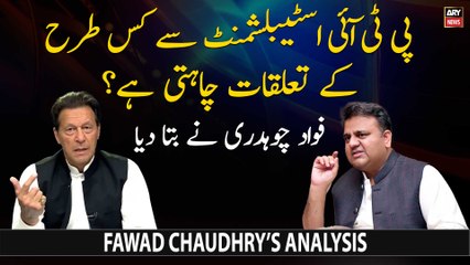 Which kind of 'working relationship' PTI envisions with establishment?