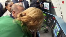 Cumhurbaşkanı Erdoğan, Kağıthane-İstanbul Havalimanı metro hattının test sürüşünü yaptı