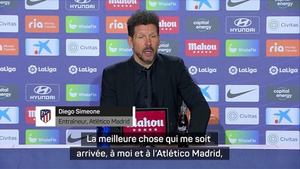 18e j. - Simeone ravi d'avoir des fans toujours présents “que la situation soit bonne ou mauvaise”