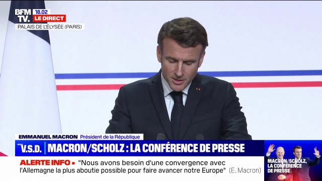 Emmanuel Macron: Notre objectif est le même: c'est bien celui d'une Europe plus souveraine, plus unie, plus solidaire