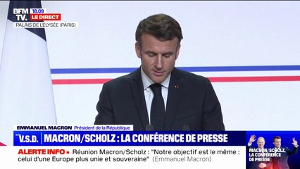 Emmanuel Macron: "Nous allons lancer en cette année 2023 un premier billet de train franco-allemand pour les jeunes"
