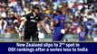 New Zealand slips to 2nd spot in ODI rankings after a series loss to India
