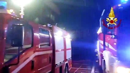 Messina, incendio all'ospedale Papardo: l'intervento dei pompieri