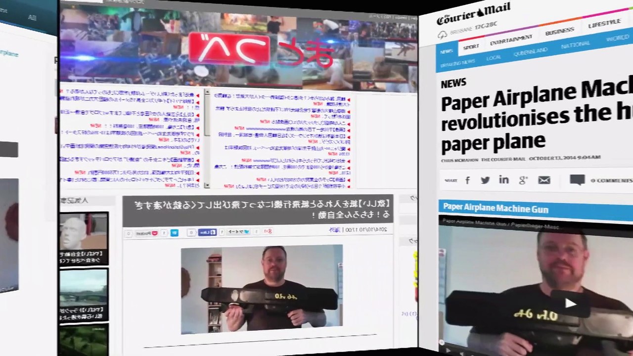 This Machine Gun Shoots Paper Planes