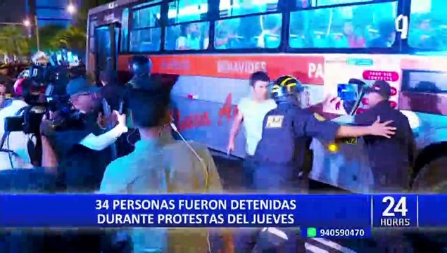 'Toma de Lima': 34 personas fueron detenidas durante primer día de protestas