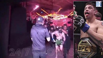 UFC Champion Forced to Leg it out of Arena as Angry Fans Hurl Bottles at fighter