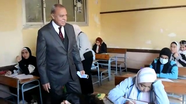 محافظ القليوبية يتفقد امتحانات الشهادة الإعدادية بمدارس بنها وكفر شكر