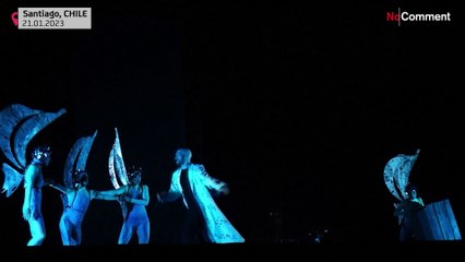 Watch: Acrobatic and aerial show delights audience in Chile