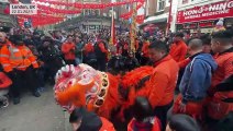 Watch: Chinese dragon performs during New Year's Day parade in London