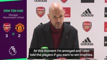 Ten Hag angered by 'pack of cards' defending as United lose late on