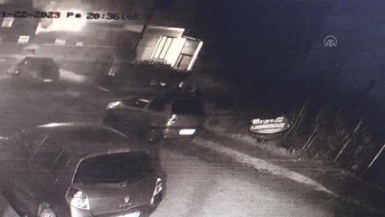 Doğal gaz borusunun patlama anı güvenlik kamerasına yansıdı