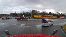 Dashcam Captures Crash in Front of Truck Stop