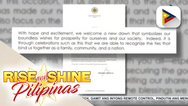 Pang. Ferdinand R. Marcos Jr., nakiisa sa pagdiriwang ng Chinese New Year