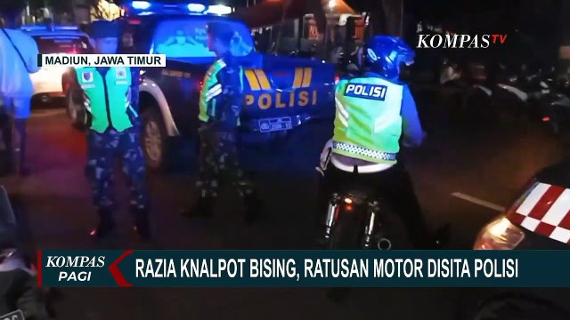 Polres Madiun Kota Razia Knalpot Bising, 150 Hingga 200 Motor Disita Polisi!