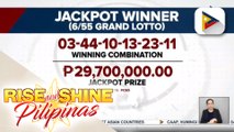P29.7-M jackpot prize sa 6/55 Grand Lotto, napanalunan na