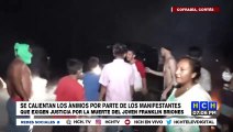 Se reportan Enfrentamientos entre protestantes y Policía Nacional en Cofradía Cortés