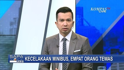 Diduga Pengemudi  Mengantuk, Sebuah Minibus Tabrak Pohon dan Tewaskan 4 Orang