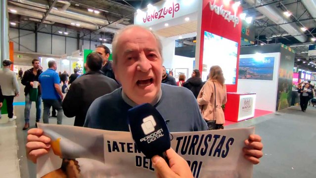 El camarero azote de Pablo Iglesias, Podemos y la Venezuela chavista la lía en Fitur