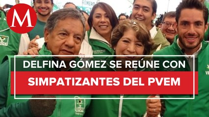 Delfina Gómez pide la aprobación a simpatizantes del PVEM