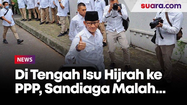Di tengah isu hijrah ke PPP, Sandiaga Uno hadir di peresmian Sekber Gerindra-PKB