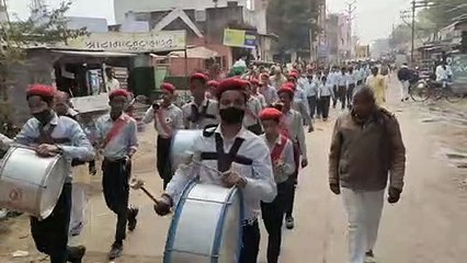 Video : सुभाष चन्द्र बोस की जयंती पर निकला पथ संचलन, पग पग पर हुआ स्वागत