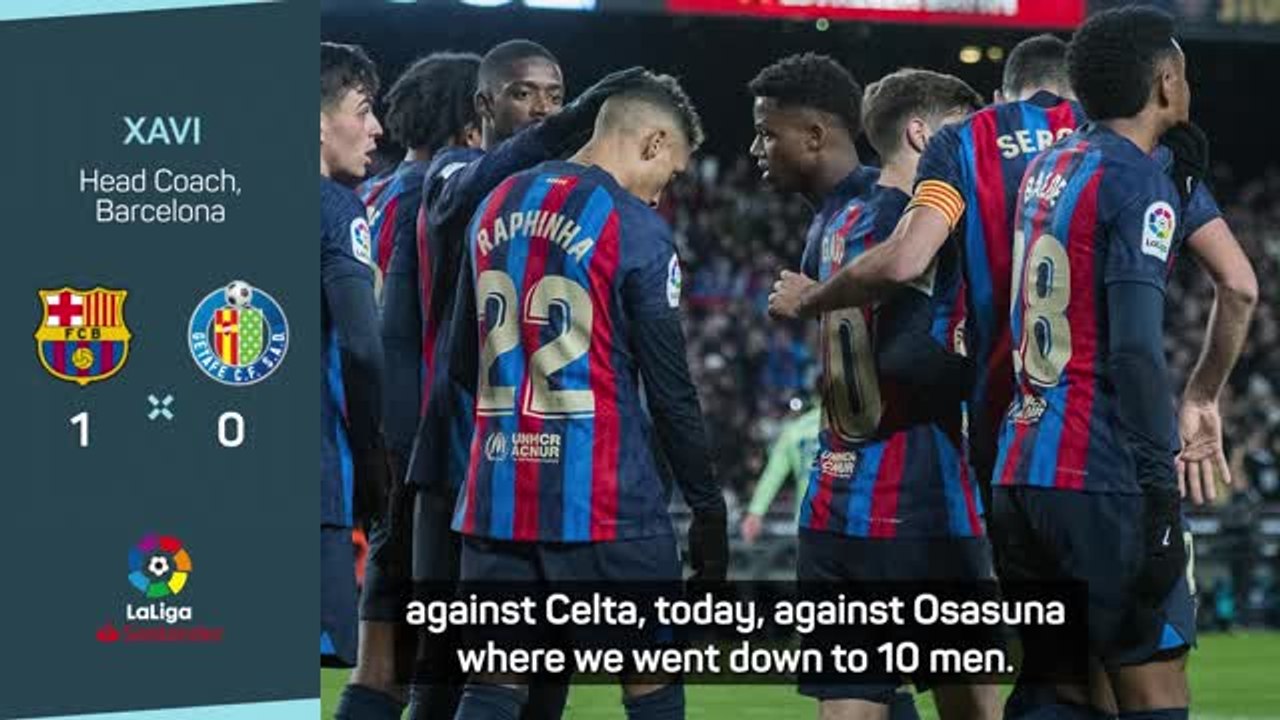 70 per cent of the time we're good, but not tonight - Xavi on Getafe win