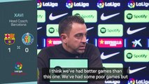 70 per cent of the time we're good, but not tonight - Xavi on Getafe win