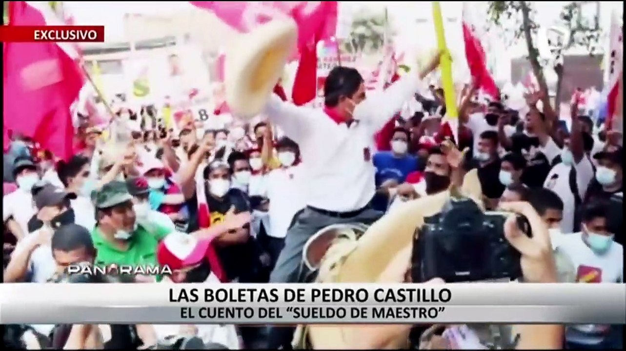 ¡Exclusivo! Las boletas de Pedro Castillo y el cuento del “sueldo de maestro”