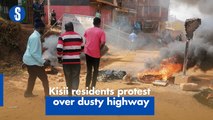 Kisii residents protest over dusty highway